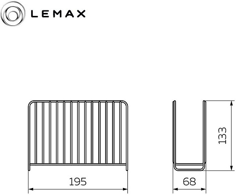 Салфетница, матовый черный Lemax LB-14 BL купить в СОМ
