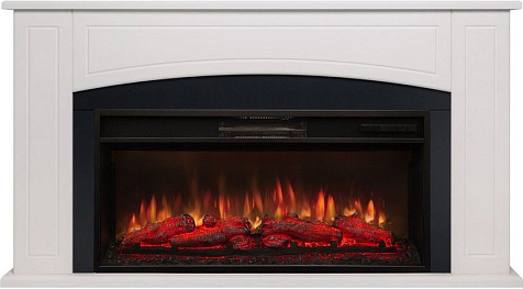 Камин электрический RealFlame Joker 36, с порталом CANBERRA 36 WT-F611. МДФ + ПВХ, Пастельно-белый купить в СОМ