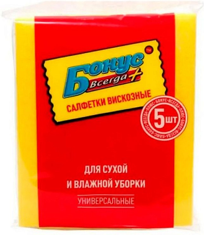 Салфетка вискозная 5шт купить в СОМ