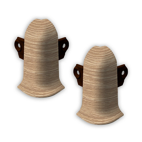 Угол наружный для напольного плинтуса 526 Лексида с крепежом 55мм Груша колорадо купить в СОМ