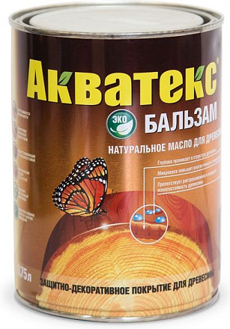 Масло натуральное Акватекс Бальзам, дуб, 0.75 л купить в СОМ