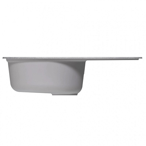 Мойка каменная Mixline ML-GM16, 730 х460 х180 мм, врезная, графит купить в СОМ