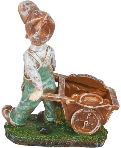 Зоокашпо Мальчик с тележкой 37х30х17см купить в СОМ