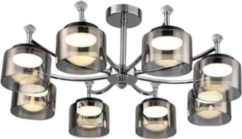 Люстра MS 1238/8 Шаурс Хром GX53 max.9W 640х640х265мм купить в СОМ