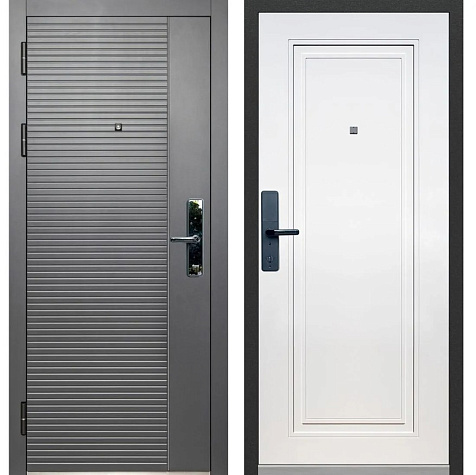Дверь металлическая Тайга 9 см 2МДФ, левая 960х2050 мм купить в СОМ