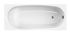 Ванна акриловая Domani-Spa Standard, 170 х70 см, каркас, экран купить в СОМ