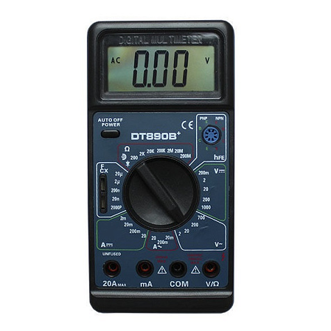 Мультиметр DT-890В+, 20А, 1000В, 20МОм купить в СОМ