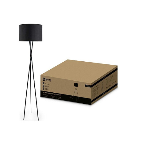 Торшер  Inhome ТНО 04Ч 60Вт Е27 ЧЕРНЫЙ купить в СОМ